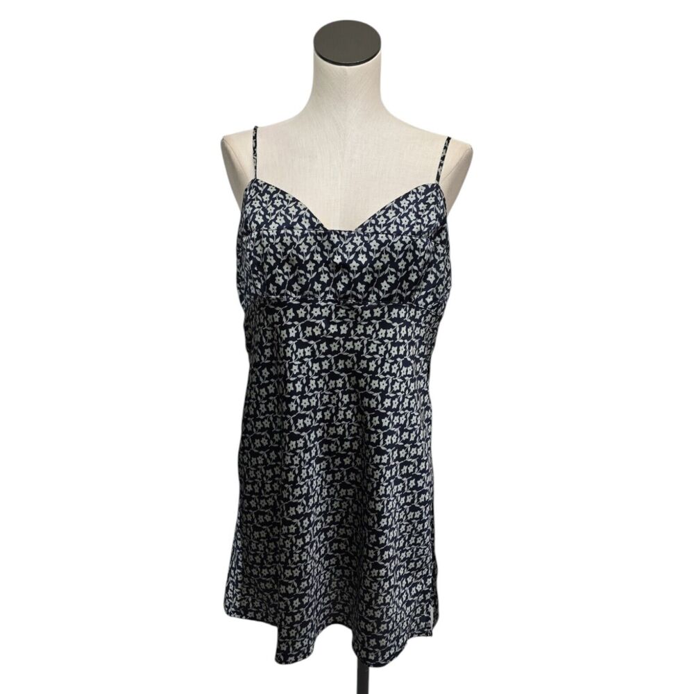 Intimately Free People On Our Radar Slip Dress Size XL Navy Combo Floral Print